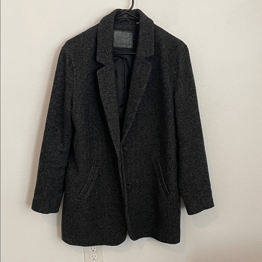 90s Style East Coast Prep Levi’s Wool Coat
